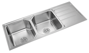 Picture of Double Sink with Drainer